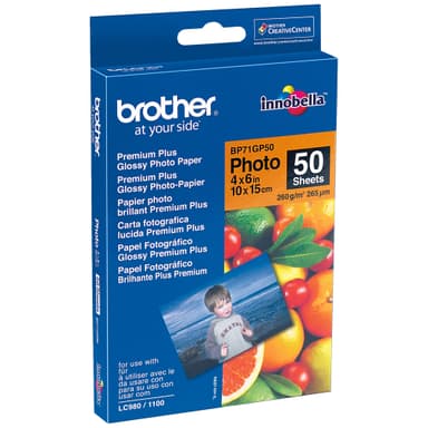 Brother BP71GP50 10x15 cm kiiltävä valokuvapaperi