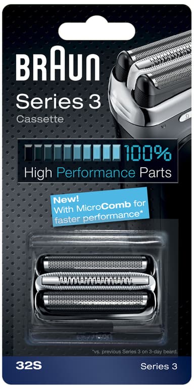 Braun Series 3 ajopää 32S (hopea)