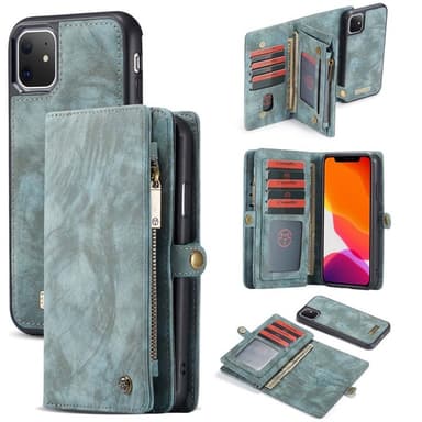 CaseMe Lompakkokotelo 11-kortti Apple iPhone 11 (6.1 ")  - sininen