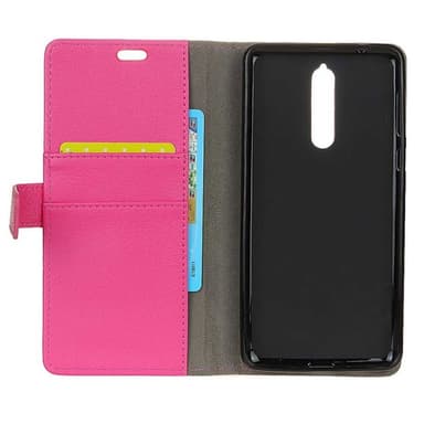 Lompakkokotelo 2-kortti Lenovo K8  - pinkki