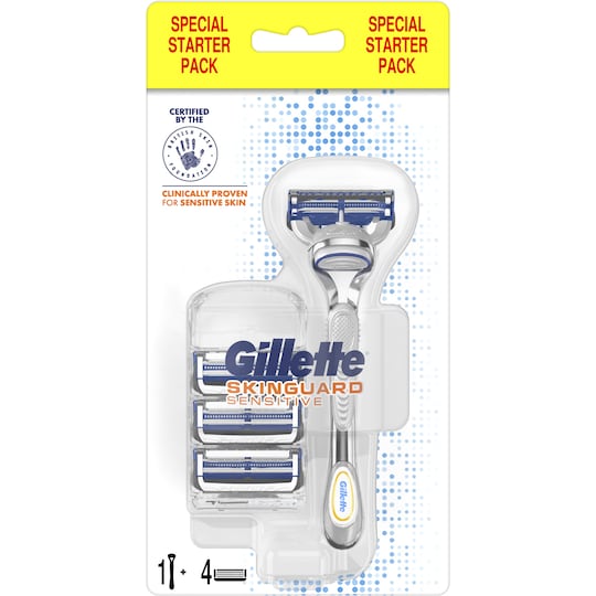 Gillette SkinGuard Sensitive partahöylä + 4 terää 498543