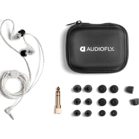 Audiofly AF100 MK2 in-ear kuulokkeet (läpikuultava)
