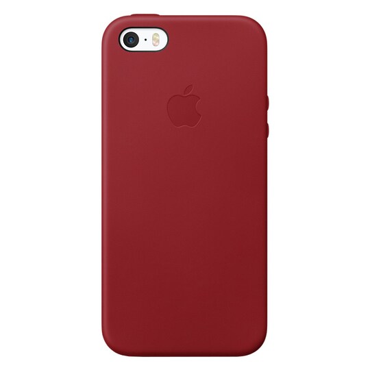 iPhone SE nahkainen suojakuori (punainen)