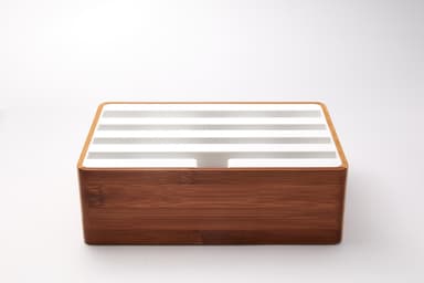 ALLDOCK Medium 3.0 Laddningsstation, Bambu/Vit