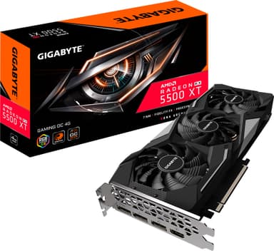 Gigabyte Radeon RX5500 XT Gaming OC 8G näytönohjain