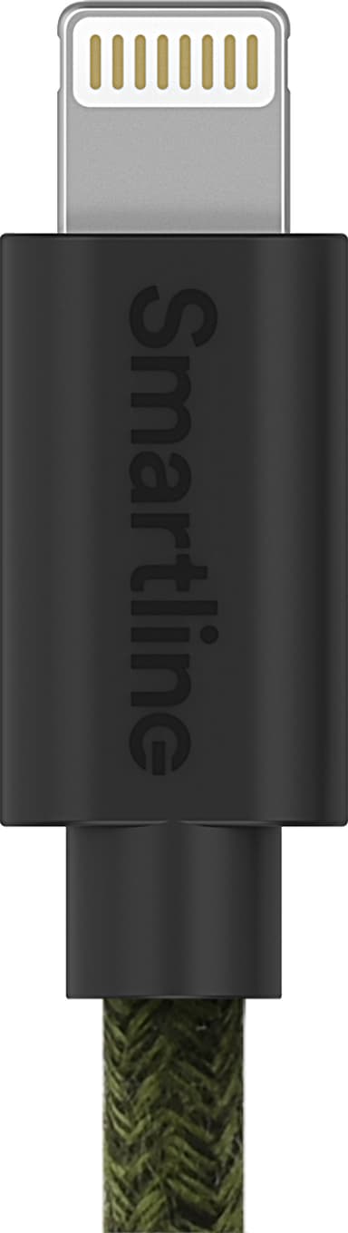 Smartline USB-A - Lightning kaapeli 2 m (tummanvihreä)