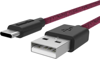 Smartline USB-A - USB-C kaapeli 2 m (punainen)