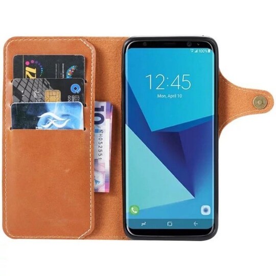 Retro lompakkokotelo Samsung Galaxy S8 (SM-G950F)  - ruskea