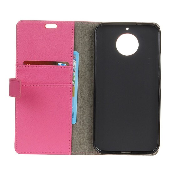 Lompakkokotelo 2-kortti Motorola Moto E4 Plus (XT1770)  - pinkki