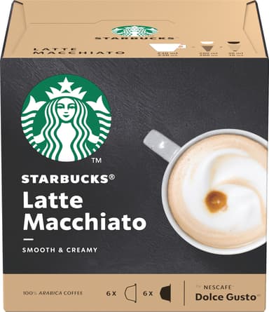 Nescafé Dolce Gusto kahvikapselit (Starbucks Latte Macchiato)
