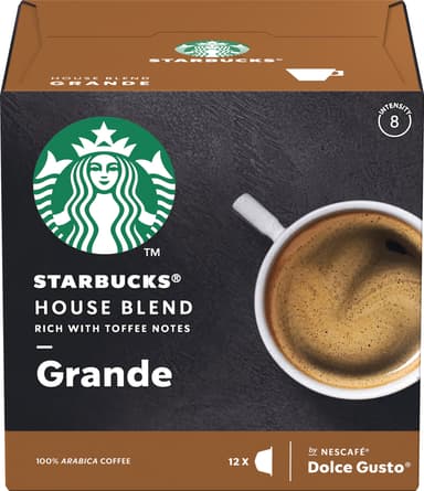 Nescafé Dolce Gusto kahvikapselit (Starbucks House Blend)