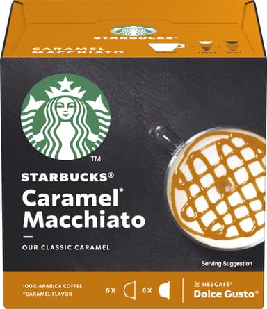 Nescafé Dolce Gusto kahvikapselit (Starbucks Caramel Macchiato)