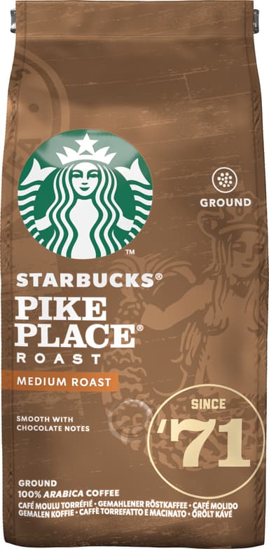Starbucks Pike Place Roast jauhettu kahvi