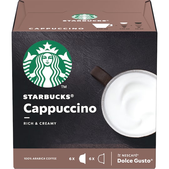 Nescafé Dolce Gusto kahvikapselit (Starbucks Cappuccino)