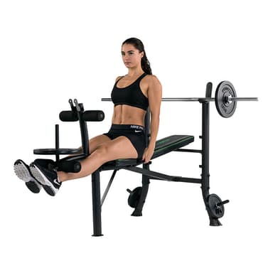 Tunturi Fitness WB40 Compact Weight Bench, Painonnostopenkki levytankotelineellä