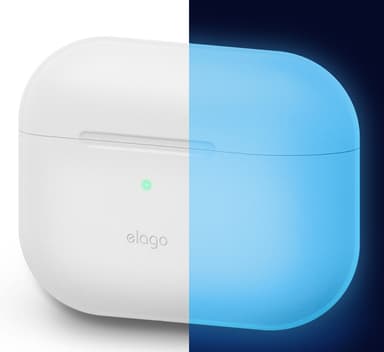 Elago AirPods Pro silikoninen kotelo (pimeässä hohtava sininen)