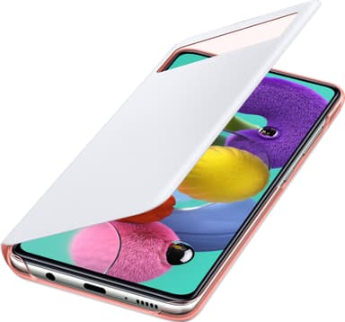 Samsung S View lompakkokotelo Galaxy A51 (valkoinen)
