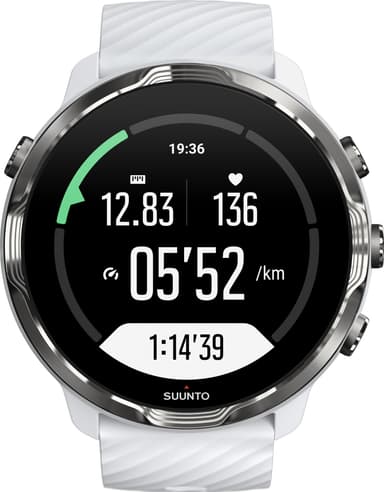 Suunto 7 multisport GPS urheilukello (valkoinen/burgundi)