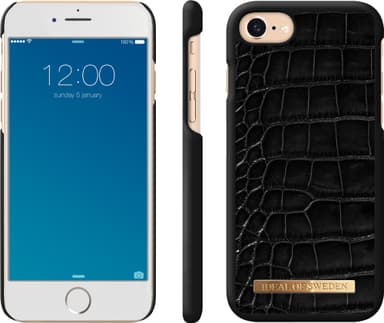 iDeal Apple iPhone 8/7/6/SE Gen. 2 suojakuori (Noir Croco)