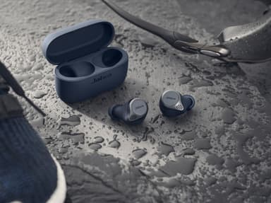 Jabra Elite Active 75t täysin langattomat kuulokkeet (Navy Blue)