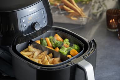 Philips Kaksitasoinen jalusta korinjakajalla Airfryer 7.3L HD9950/00
