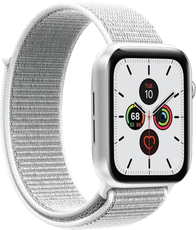 Puro Apple Watch 42/44/45 mm nailonranneke (valkoinen)