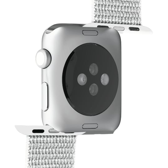 Puro Apple Watch 42/44/45 mm nailonranneke (valkoinen)