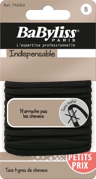BaByliss elastiset hiuslenkit 794504 (musta)