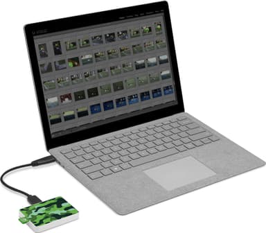 Seagate One Touch ulkoinen SSD, 500 GB (vihreä maastokuvio)