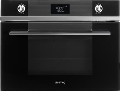 Smeg Linea 45 cm kompaktiuuni SF4102MCN (musta)