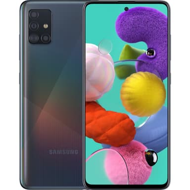 Samsung Galaxy A51 älypuhelin (Prism Crush Black)