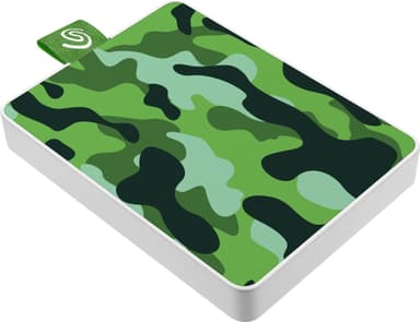 Seagate One Touch ulkoinen SSD, 500 GB (vihreä maastokuvio)