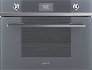 Smeg Linea 45 cm kompaktiuuni SF4102MCS (hopea)