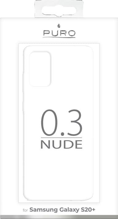 Puro 0.3 Nude Samsung Galaxy S20 Plus suojakuori (läpinäkyvä)