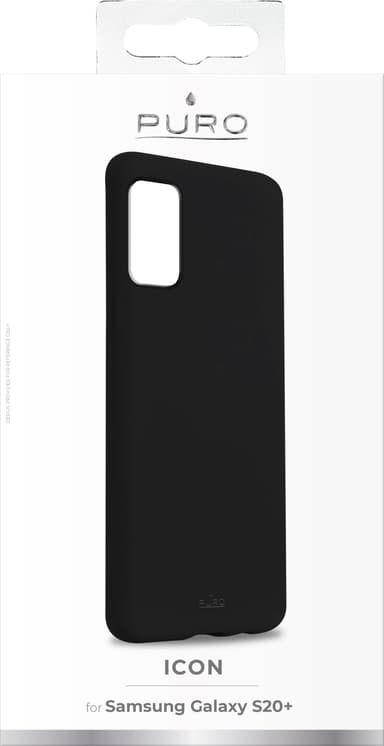 Puro Icon Samsung Galaxy S20 Plus suojakuori (musta)