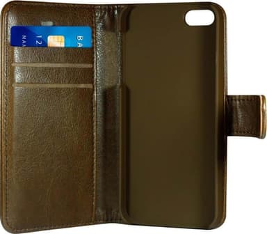 RadiCover iPhone 6/7/8/SE Gen. 2/3 Flipcover lompakkokotelo (ruskea)