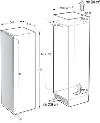 Gorenje Advanced jääkaappi RI5182A1