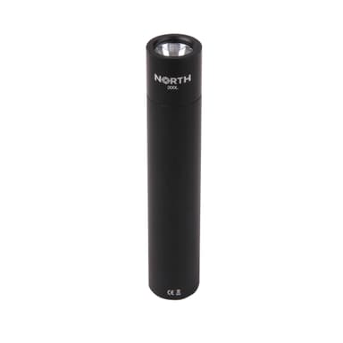 NORTH Taskulamppu 200 Lumen Musta Aluminium 2W 3450Mah