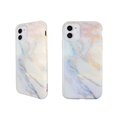 Ympäristöystävällinen painettu iPhone 11 Kotelo - White Marble