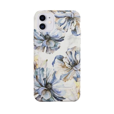 Ympäristöystävällinen painettu iPhone 11 Kotelo - White Flower