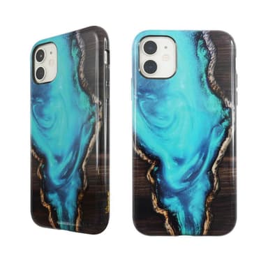 Ympäristöystävällinen painettu iPhone 11 Kotelo - Blue