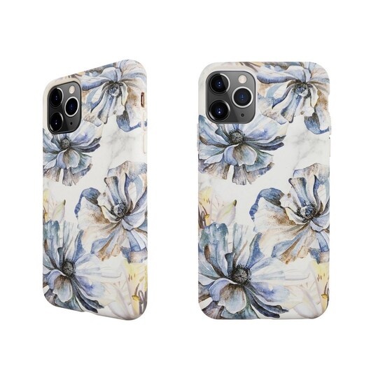 Ympäristöystävällinen painettu iPhone 11 Pro Kotelo - White  Flower
