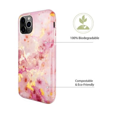 Ympäristöystävällinen painettu iPhone 11 Pro Kotelo - Pink Marble