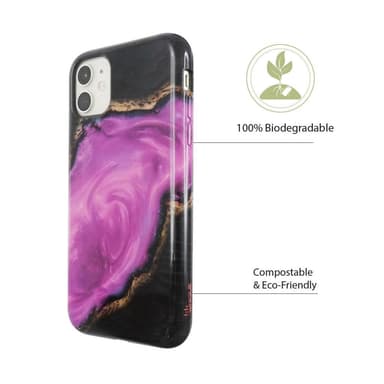 Ympäristöystävällinen painettu iPhone 11 Kotelo - Purple