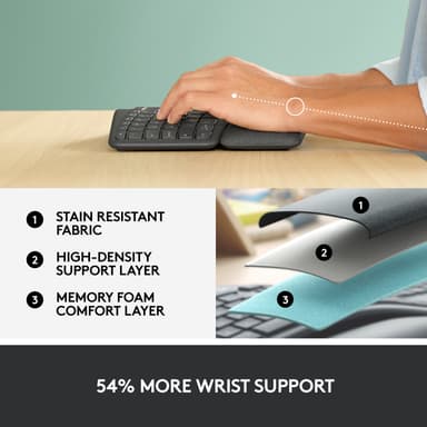 Logitech Ergo K860 ergonominen näppäimistö