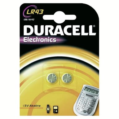 Duracell paristo LR43 (2 kpl)
