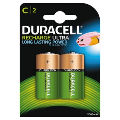 Duracell Recharge Ulta C 3000aAh paristo (2 kpl)