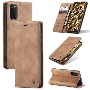 CaseMe Smart FlipCase Samsung Galaxy S20 (SM-G980F)  - ruskea