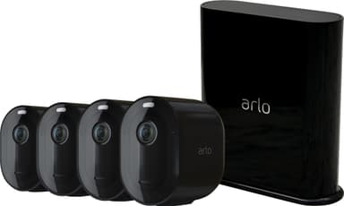 Arlo Pro 3 langaton 2K QHD turvakamera, 4 kpl (musta)
