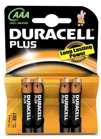 Duracell paristot Plus Power AAA 4 kpl